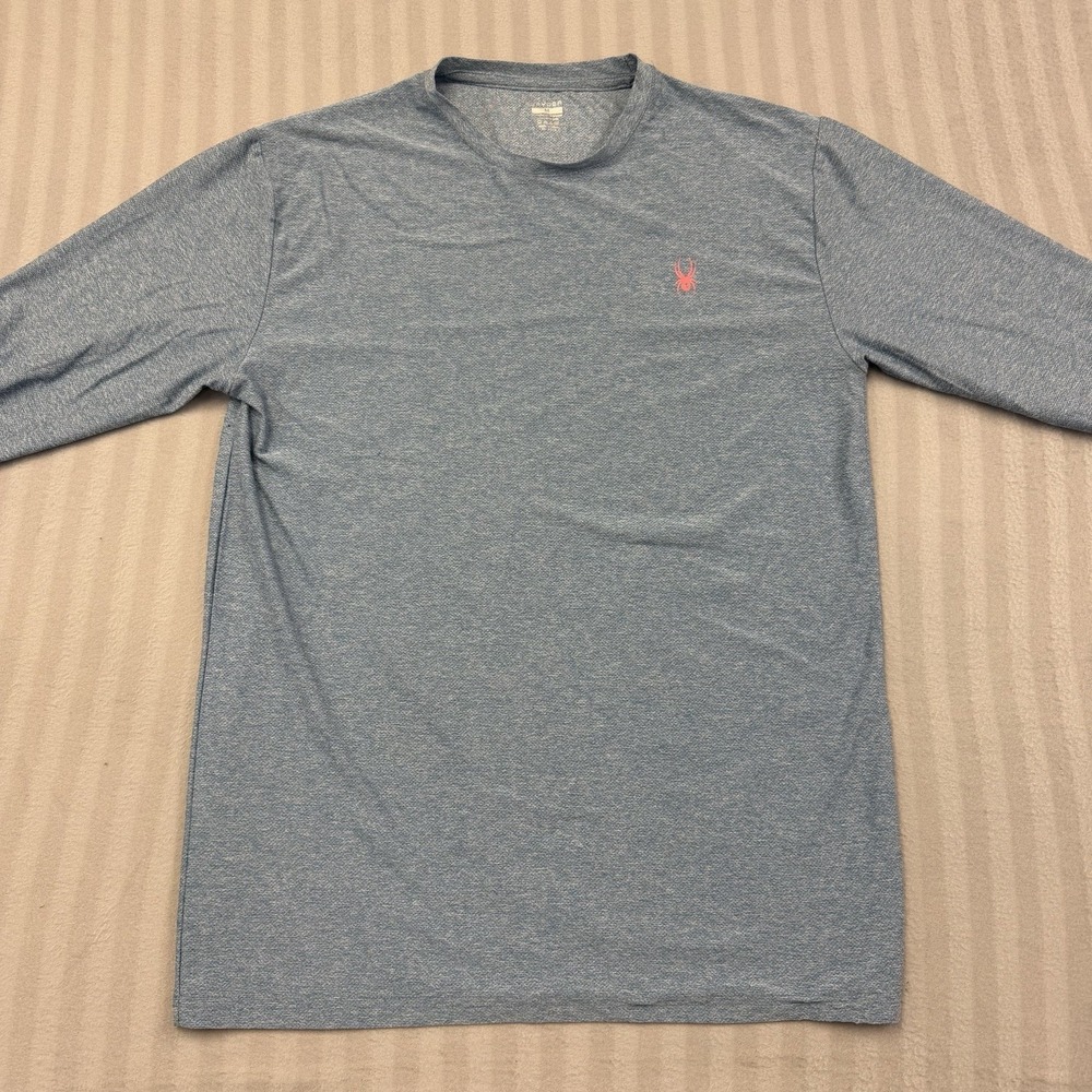 Men's Grey Spyder Long Sleeve Shirt Size L
